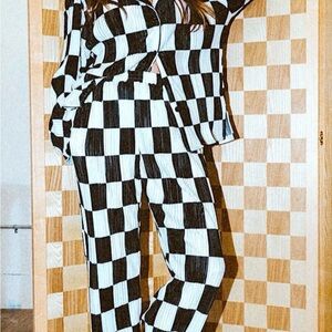 Dressed in LaLa checkered plise set